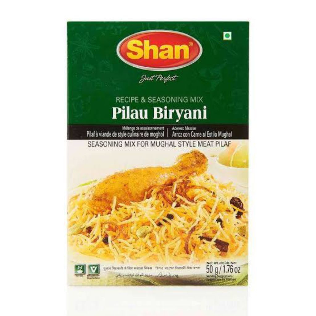

Shan Bumbu Pilau Biryani 50gram Impor dari Pakistan dengan BPOM