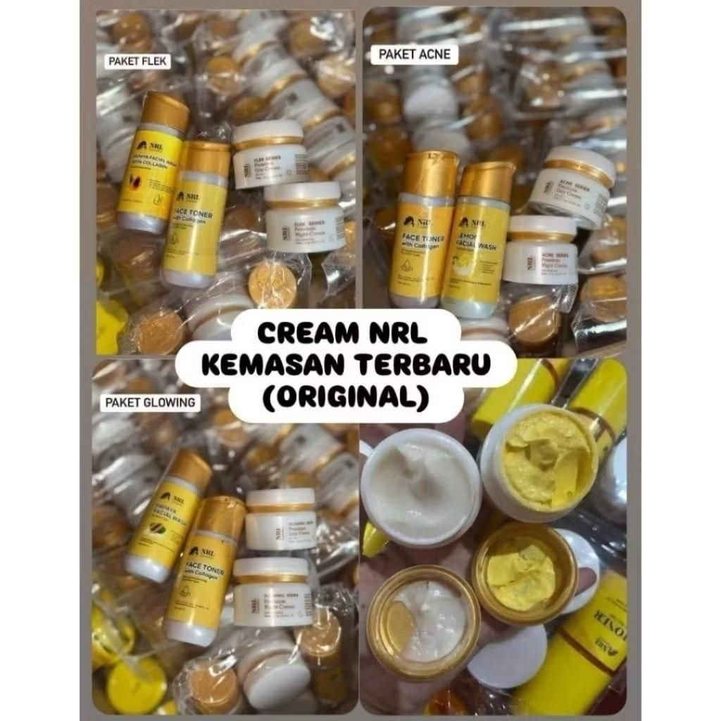 BISA COD READY ECERAN CREAM NRL ORIGINAL CREAM MALAM CREAM SIANG SABUN TONER DIJAMIN AMAN CREAM NRL 