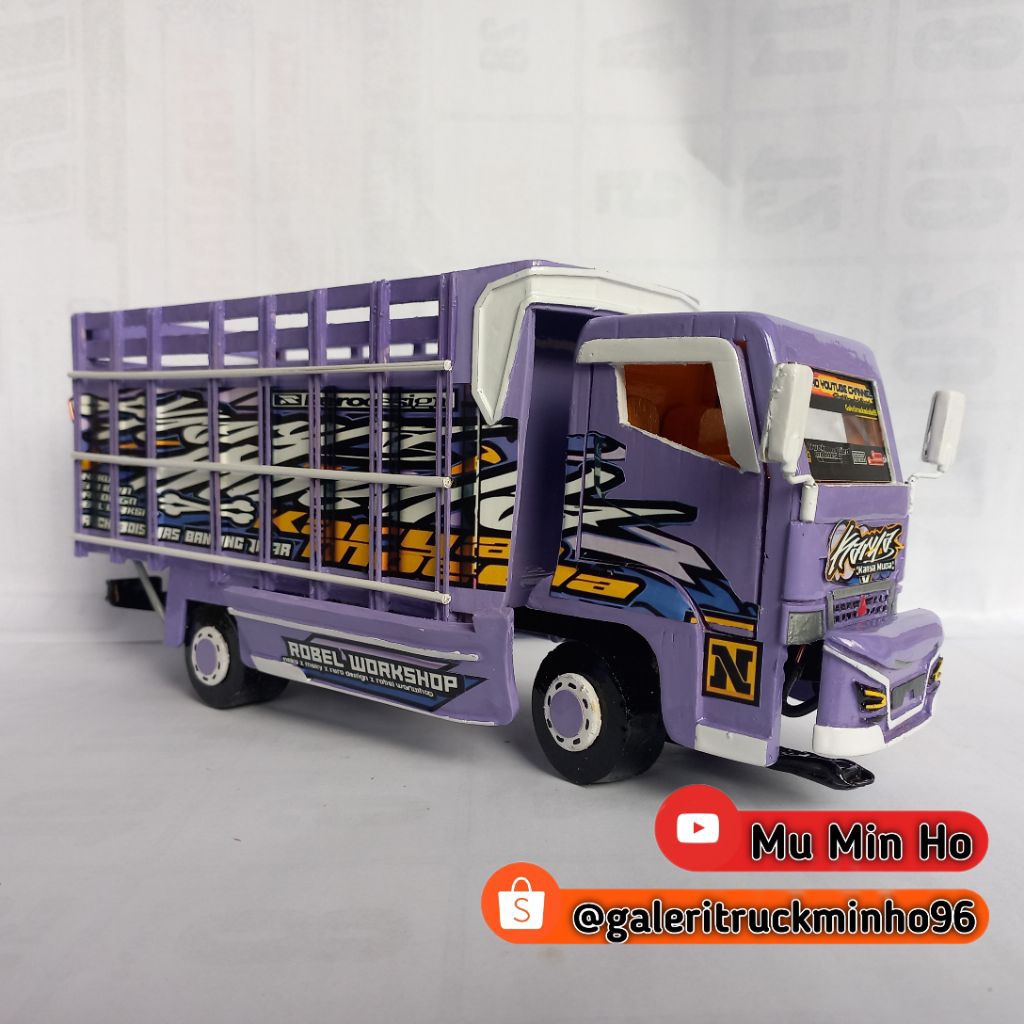 HIDROLIK BUKA TUTUP Miniatur Truk Oleng Karya Muda