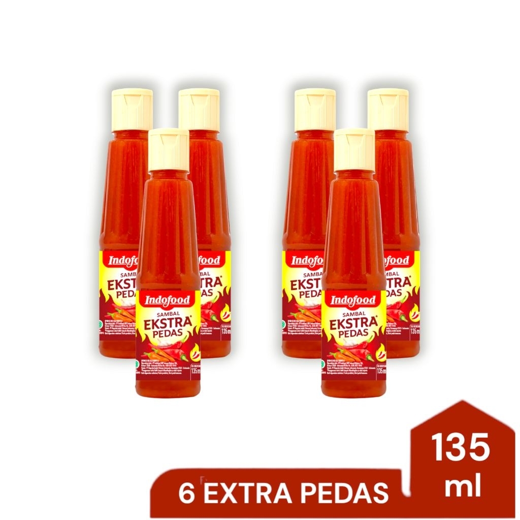 

Sambal Extra Pedas Indofood Botol, 6btl x 135ml