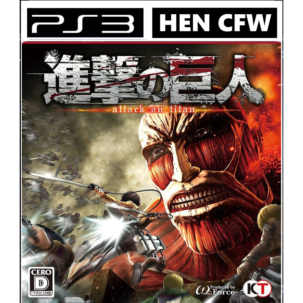 Bd dvd Game PS3 Attack on titan english