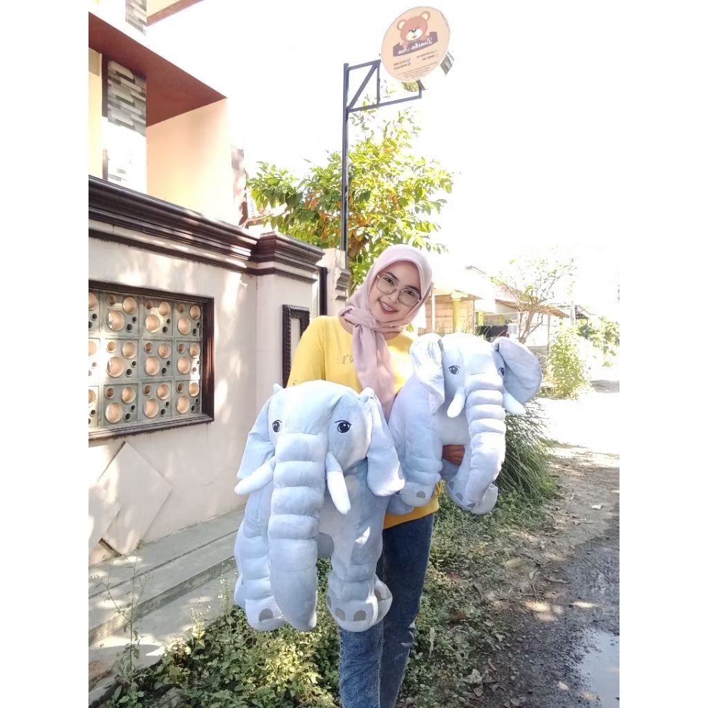 Boneka Gajah viral, boneka ibu gajah, boneka elephants, boneka gajah jumbo