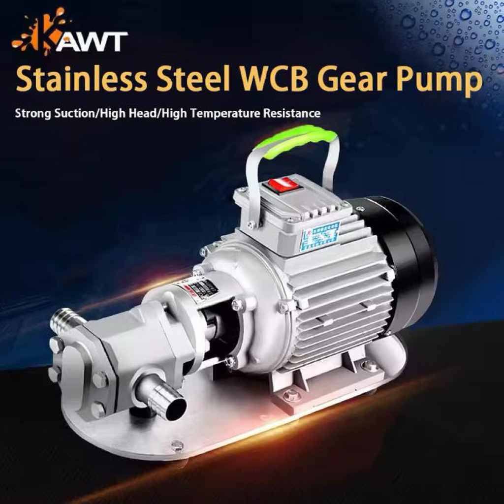 Gear Pump WCB-100 1,5Hp 220V 100LPM Pompa Transfer Cairan Kental Pompa WCB100