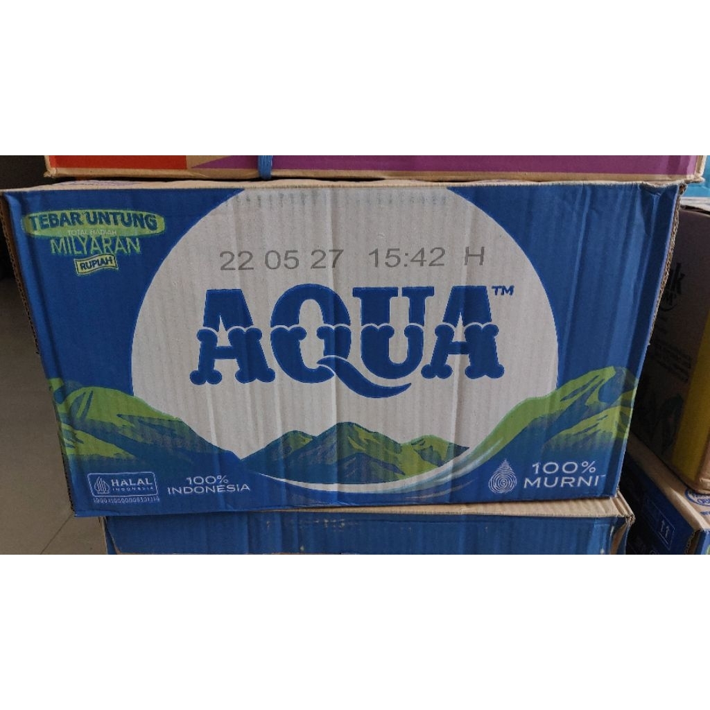 

Air Mineral 600ml merk AQUA