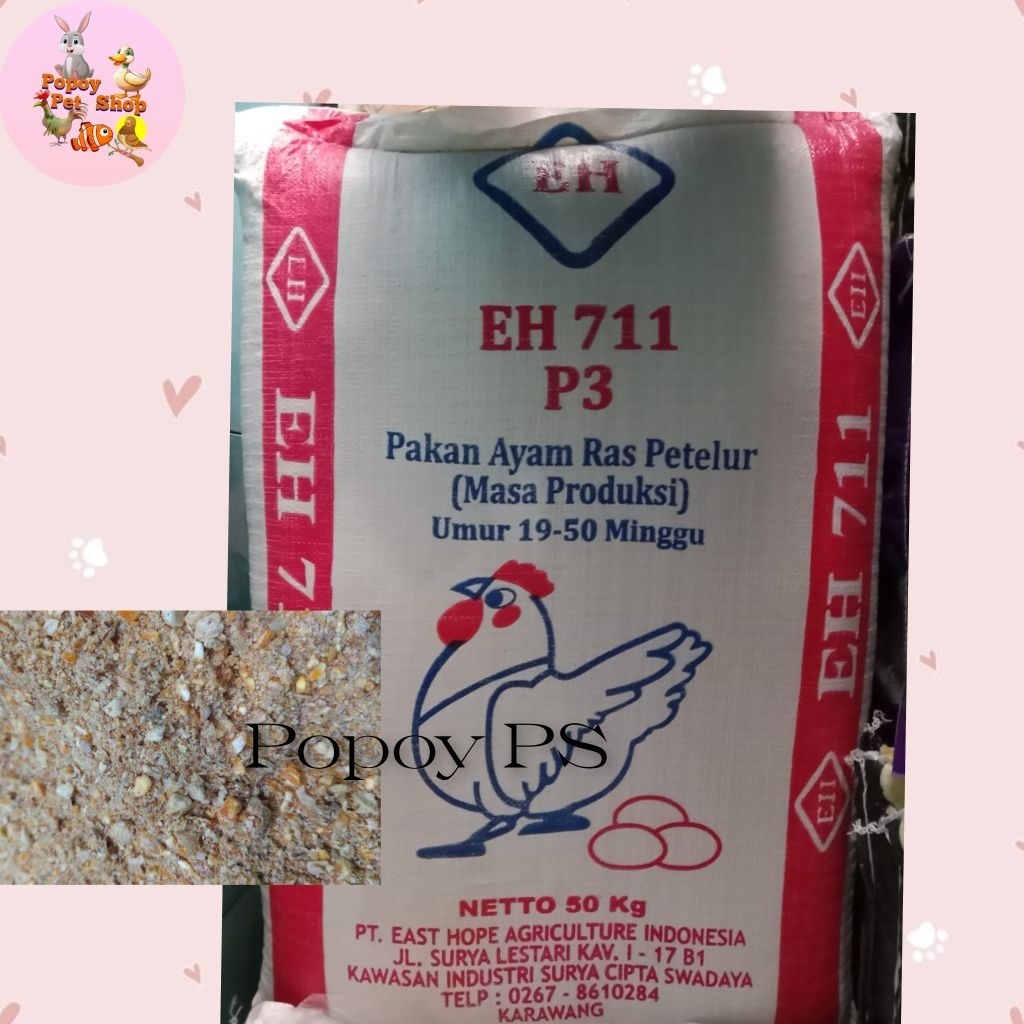 PAKAN AYAM PETELUR EH 711 P3 / LAYER AYAM 1KG