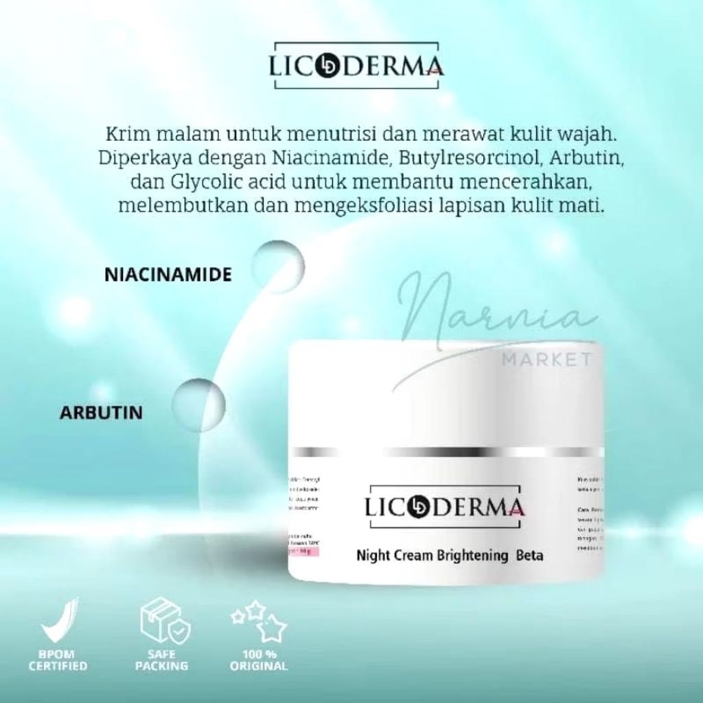 NIGHT CREAM BRIGHTENING BETA LICODERMA