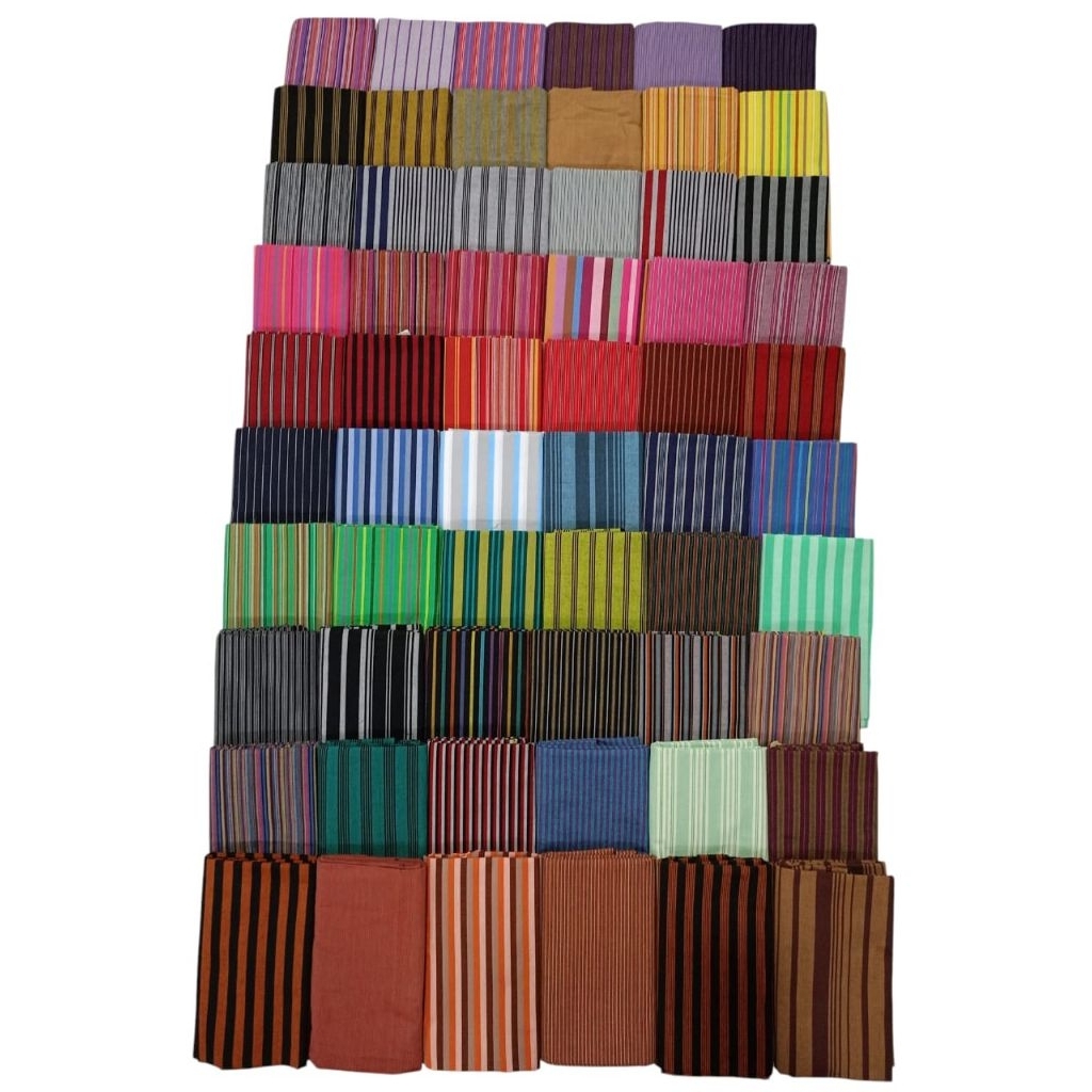 LURIK TENUN HALUS BAHAN UNTUK BAJU/ Lurik Katun 2 meter x 1.1 meter / lurik prasojo / lurik garis tr