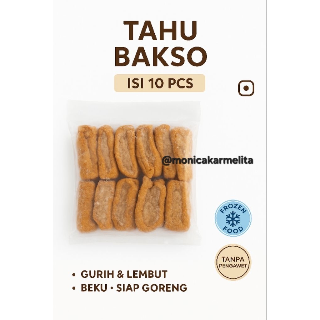 

Tahu Bakso Sapi Frozen | Isi Daging Sapi Tanpa Pengawet | Isi 10 pcs Enak & Gurih Siap Kukus Atau Goreng