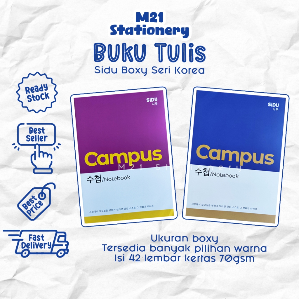 

(1 PCS) BUKU TULIS SIDU KOREA 36, 42, 50 LEMBAR / ORIGINAL SINAR DUNIA CAMPUS ALAT TULIS BUKU SEKOLAH SINAR DUNIA MURAH EKONOMIS BUKU TULIS COWOK CEWEK TERLARIS ATK KANTOR KULIAH / M21 STATIONERY JOGJA