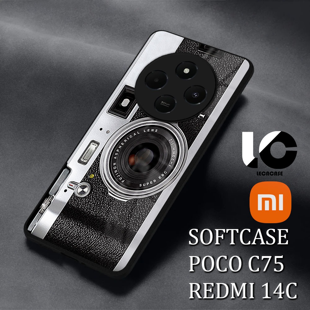 [LR11]Softcase Kilau REDMI 14C | POCO C75 Case Mika Silikon Silicon Pelindung Hp Case Kaca Kilau