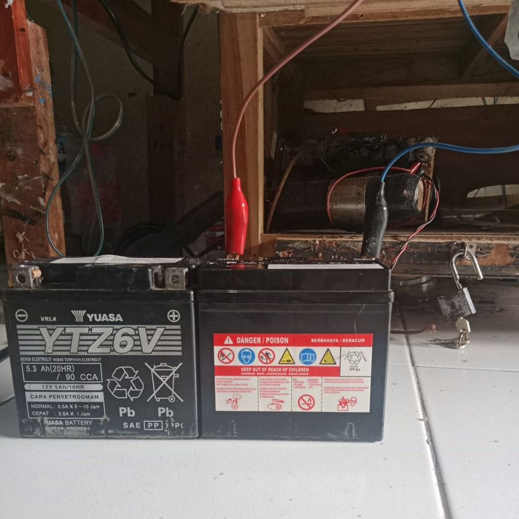 aki bekas metic vario/beat/mio/ kuat stater