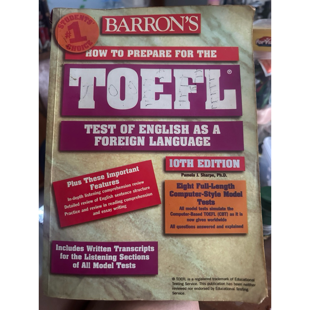 (BONUS PREPARATION TOEFL) BARRON'S TOEFL HOW TO PREPARE FOR THE TEST ORIGINAL