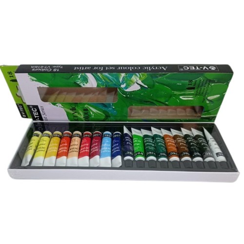 

Acrylic Colour Cat Akrilik 18 Warna V-Tec