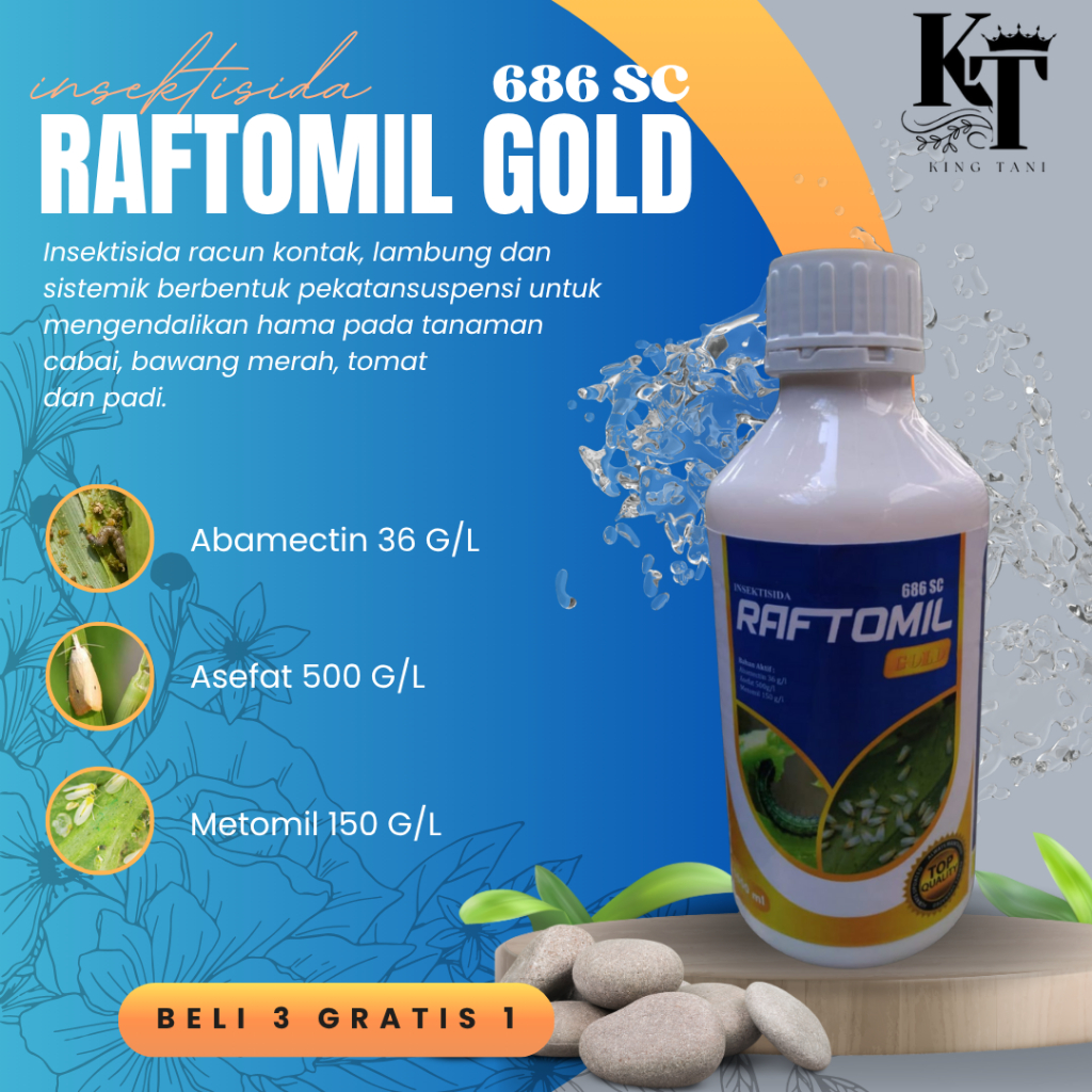 RAFTOMIL GOLD KEMASAN 1LITER PROMO BELI3GRATIS1