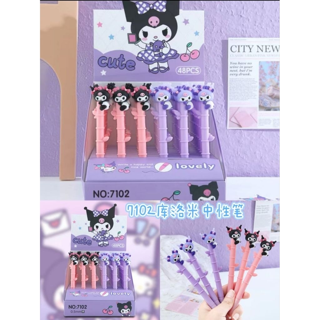 

Pulpen Cetek Akrilik Kuromi Cinnamoroll 1Box 48 || Pulpen Tinta Gel Motif Anak Girl