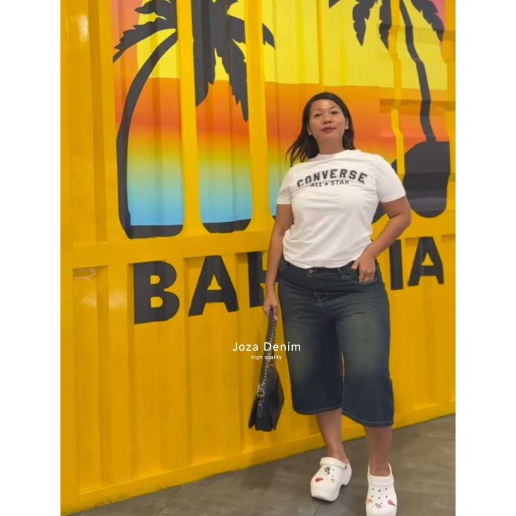 ( Unisex ) Jort Pants Jeans Tebal Retro High Waist Big Size Jumbo 27-42