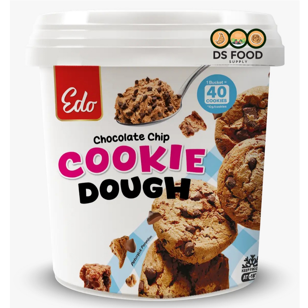 

Edo Cookies Dough Chocolate Chip 400gr