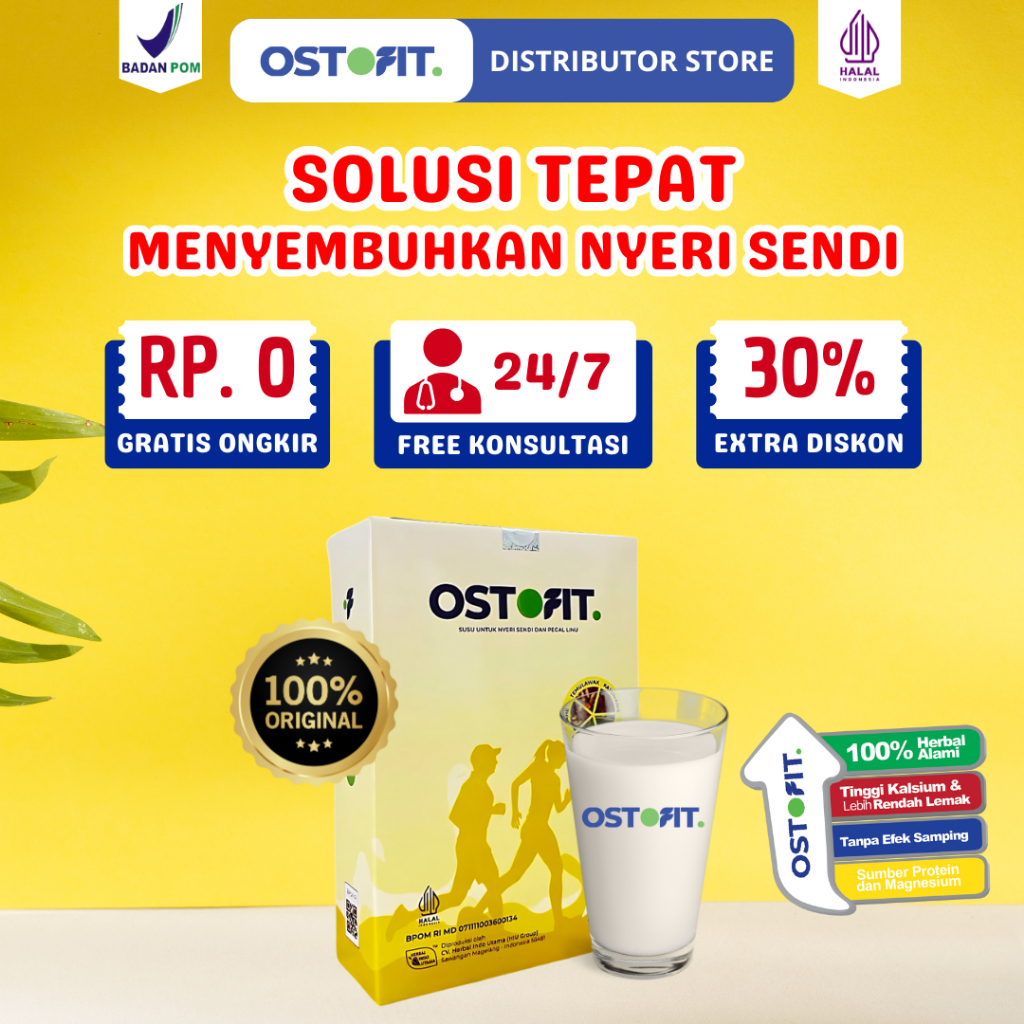 

OSTOFIT - Susu Herbal Solusi Tepat Sembuhkan Nyeri Sendi dan Asam Urat