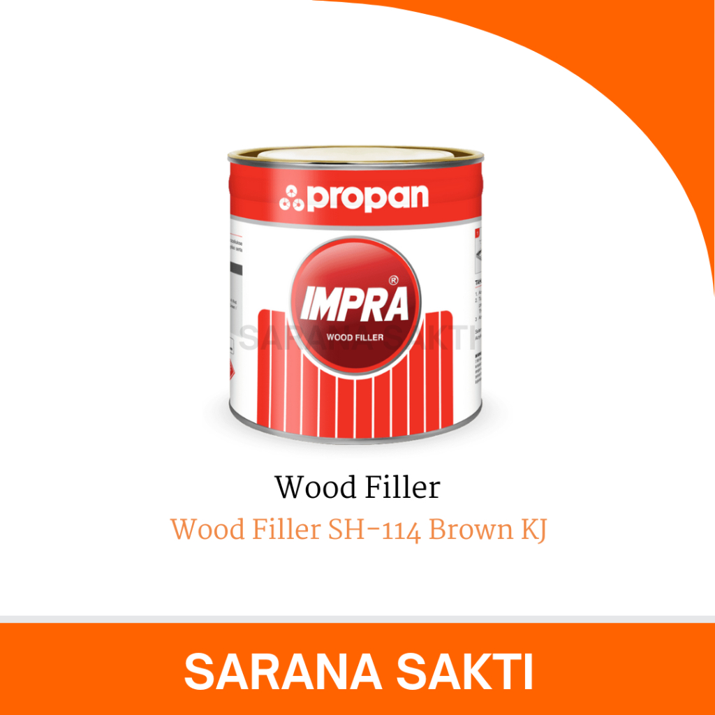 Wood Filler SH-114 BROWN KJ | IMPRA Wood Filler Dempul Kayu Interior SH 114 Brown KJ