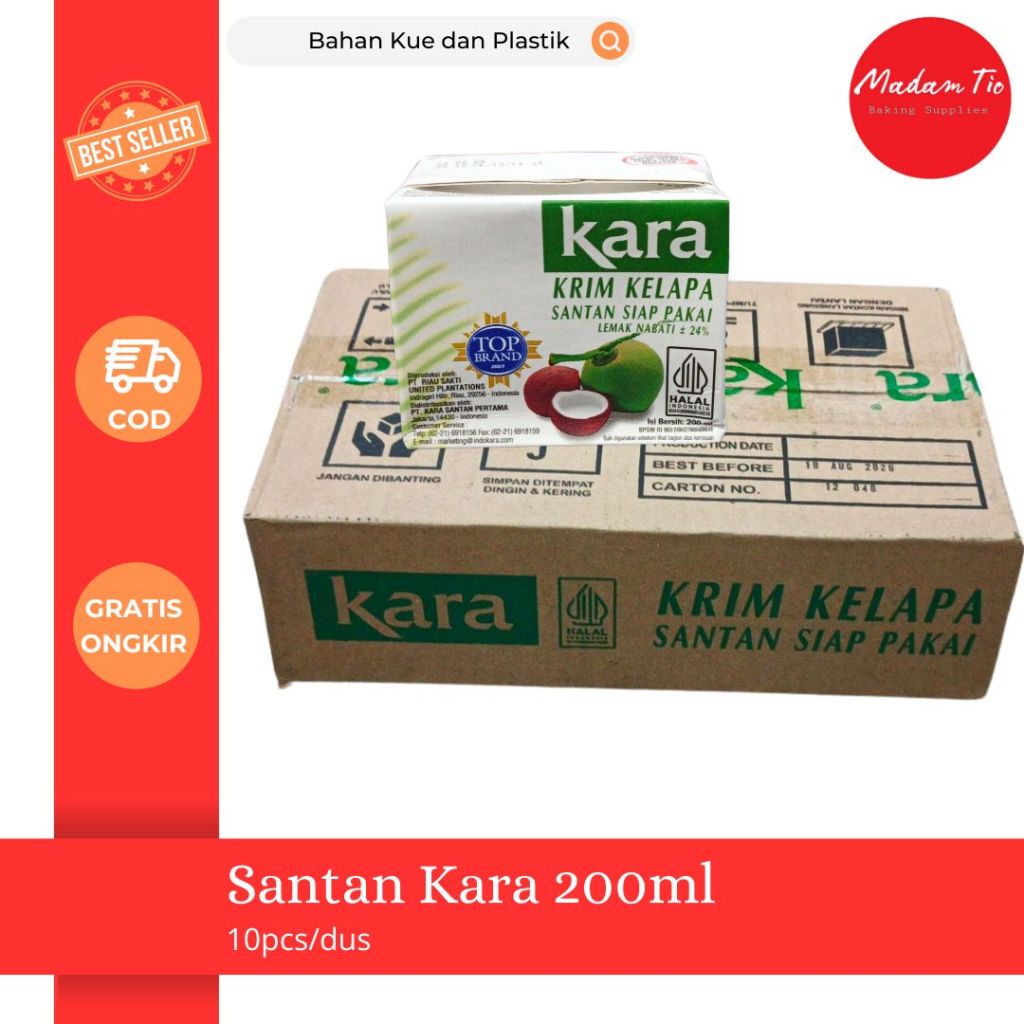 

Santan Kelapa Merk Kara 200ml 10pcs/dus