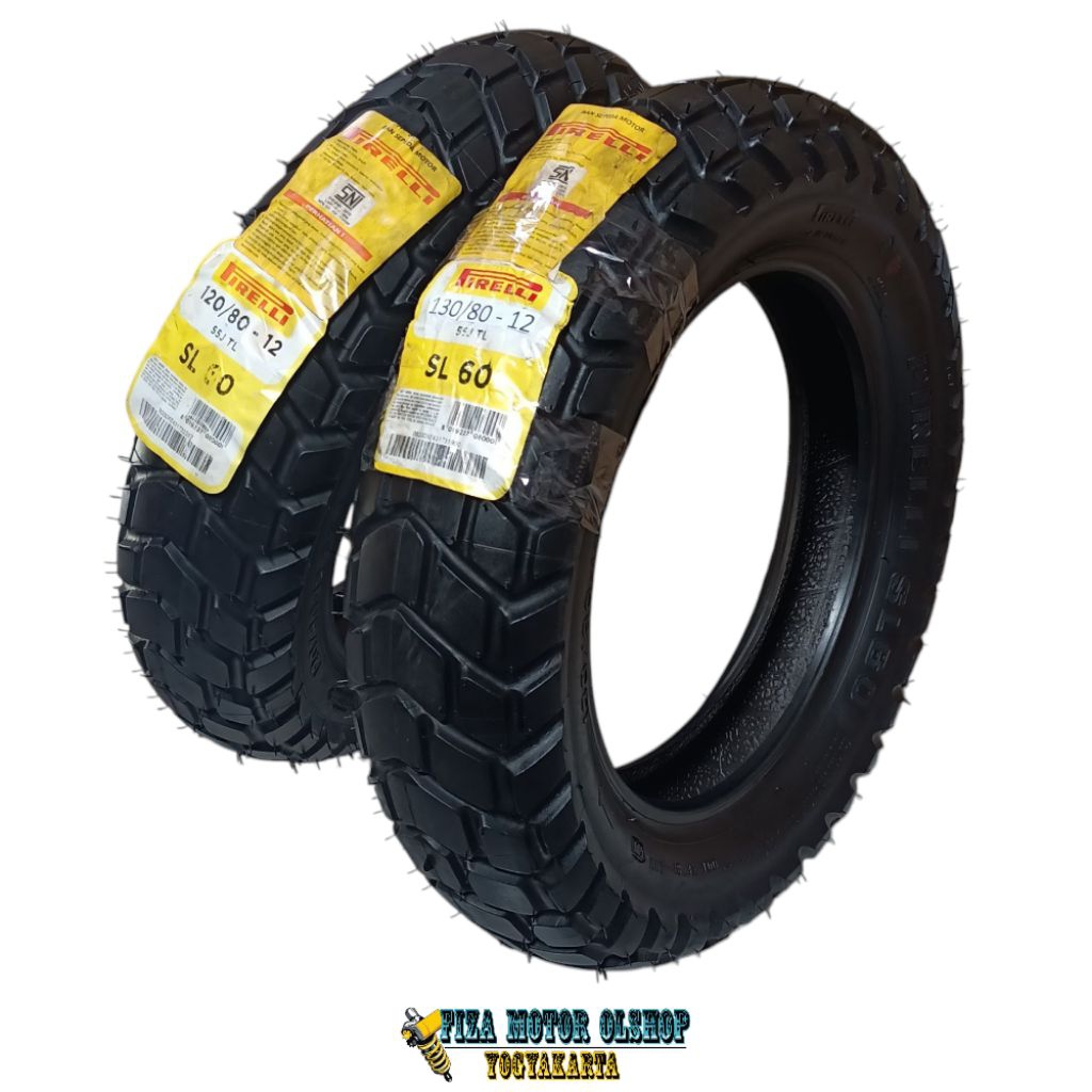 Ban Tubeless Pirelli 120/80-12 130/80-12 Ban Pirelli 120/80 Ring 12 130/80 Ring 12 Ban Set Depan Bel