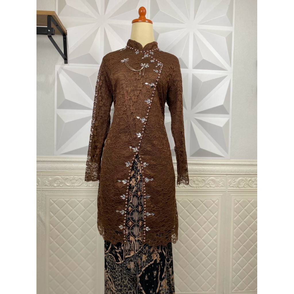 BISA COD STELAN KEBAYA JANGGAN SEMI TUNIK UNTUK KONDANGAN ,LAMARAN DAN WISUDA ELEGAN MODEL TERBARU