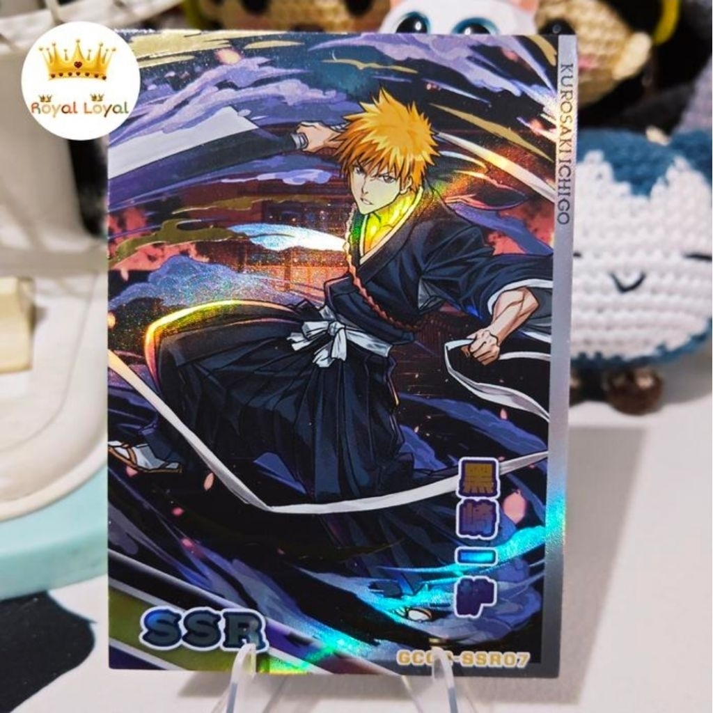 Kurosaki Ichigo Kartu BLEACH CCG TCG Goddess God Card Atlas Of God SSR Holo Tebal Collection Card - 