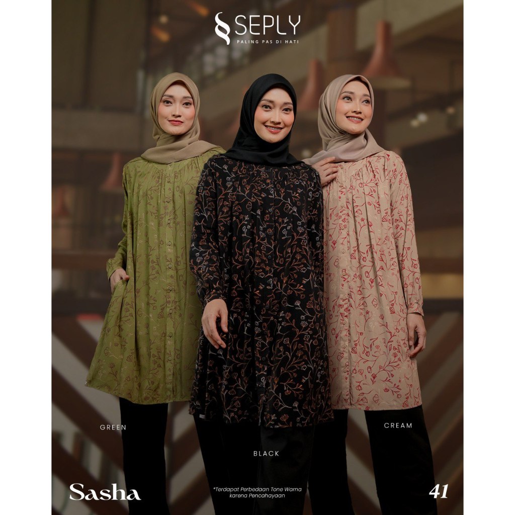 SEPLY SASHA 41 TUNIK WANITA TERBARU RECOMMENDED BEST SELLER ELEGANT TERLARIS