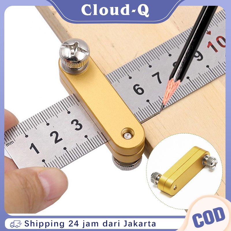 

Brass Positioning Block Line Drawing Marking Gauge Steel Ruler Limiter