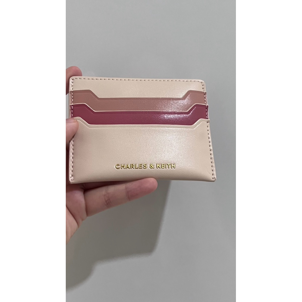 [Preloved] Charles & Keith Card Holder Baby Pink NEW [ORIGINAL STORE]