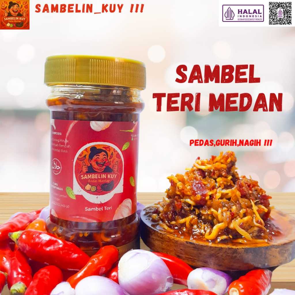 

Sambel Teri Medan Pedes Gurih Nagih