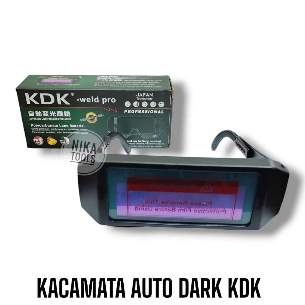 Kacamata Las Automatic Otomatis Gelap KDK