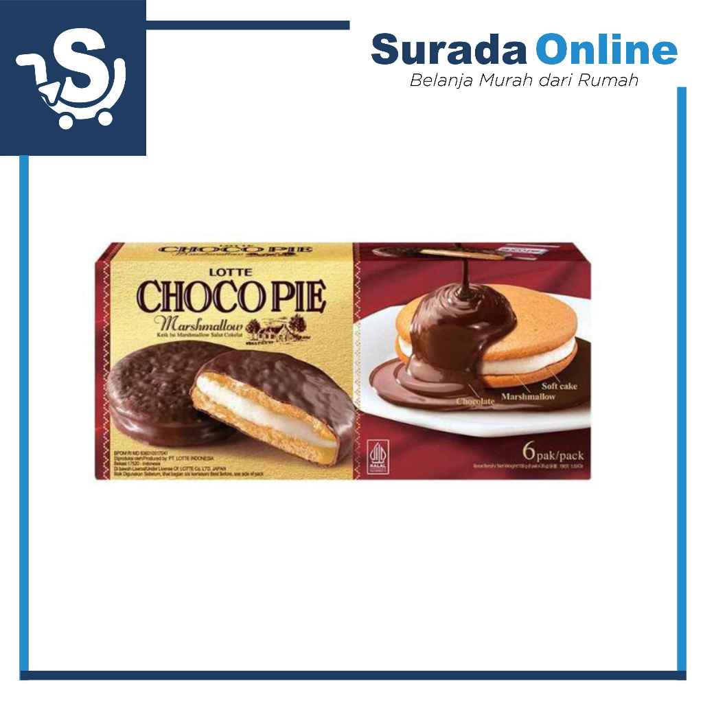 

[6pcs] Chocopie Coklat Flavour Cemilan Coklat