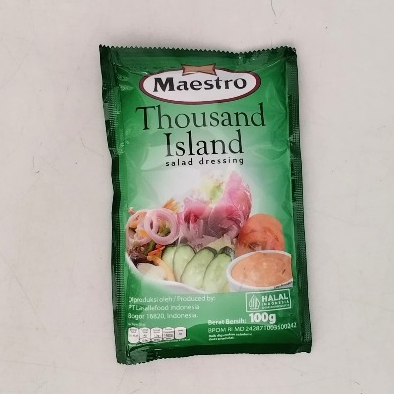 

Maestro Thousand Island Salad Dressing Netto 100gr Halal BPOM