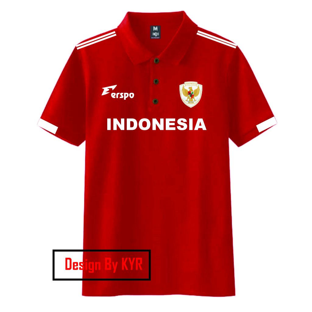 POI T-shirt POLO INDONESIA timnas premiun/polo Timnas INDONESIA