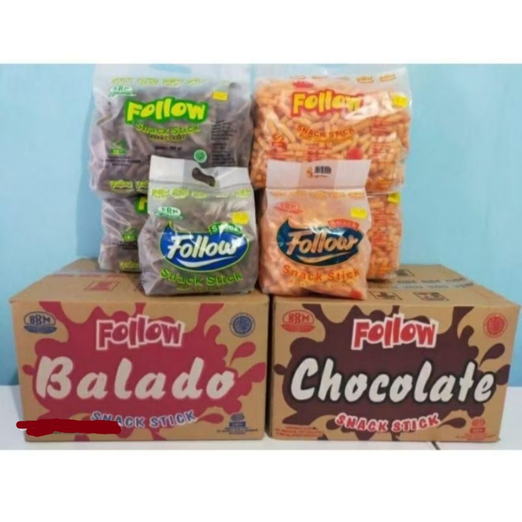 

FOLLOW STICK Rasa "Balado" "Jagung bakar" "coklat" "pandan