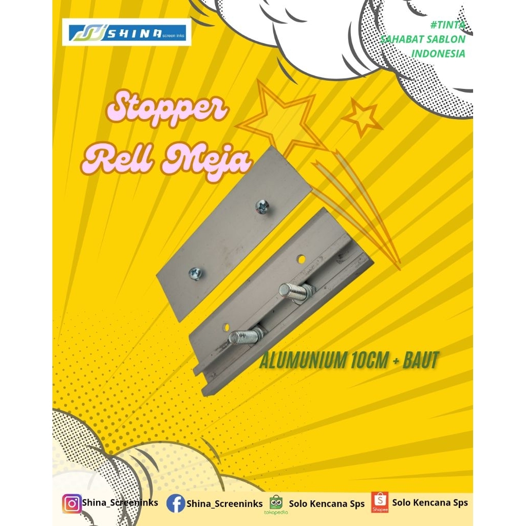 Stopper Rel Meja+ Baut