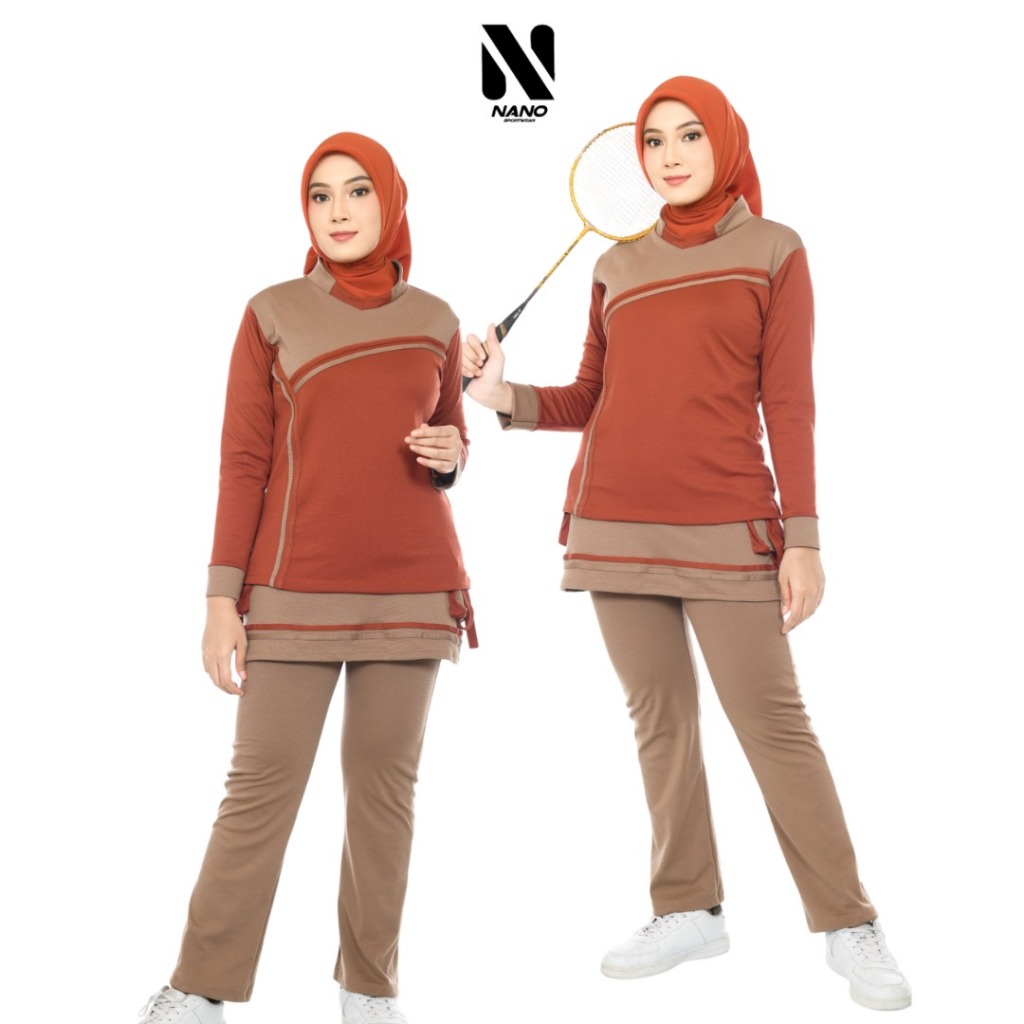 NANO SPORTSWEAR BAJU SENAM MUSLIM / BAJU SENAM MUSLIM WANITA / BAJU SENAM MUSLIM DAKIM