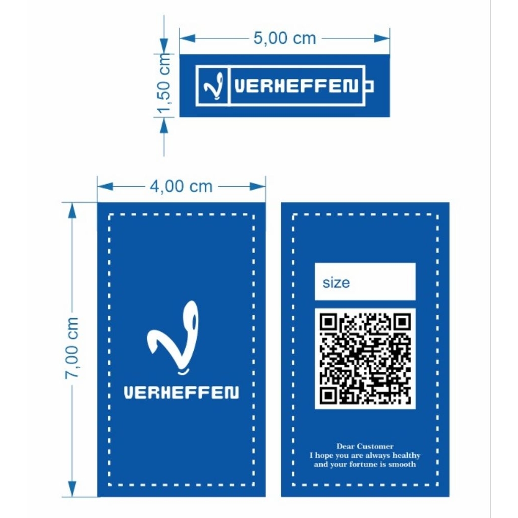 

paket bundling label woven print & label hangtag