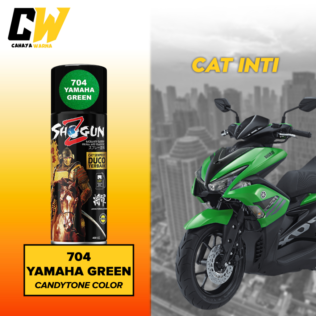 Cat Pilox Shogun Z Paint Hijau Green Candy Tone Yamaha Green 704