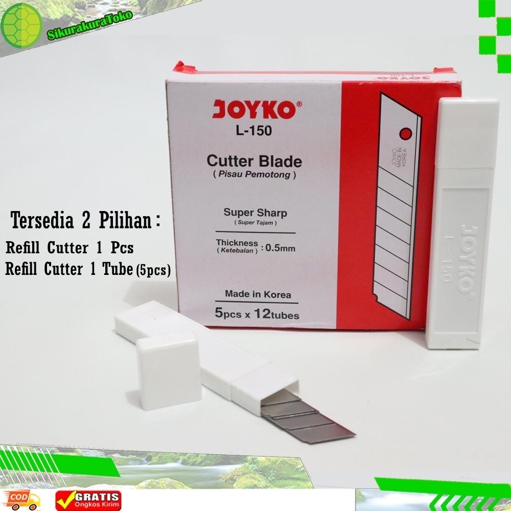 

(sko) Refill Isi Cutter Blade JOYKO Besar L - 150 L150 L-150 18mm 18 mm untuk Cutter / Silet Tipe L-500 L500 L 500