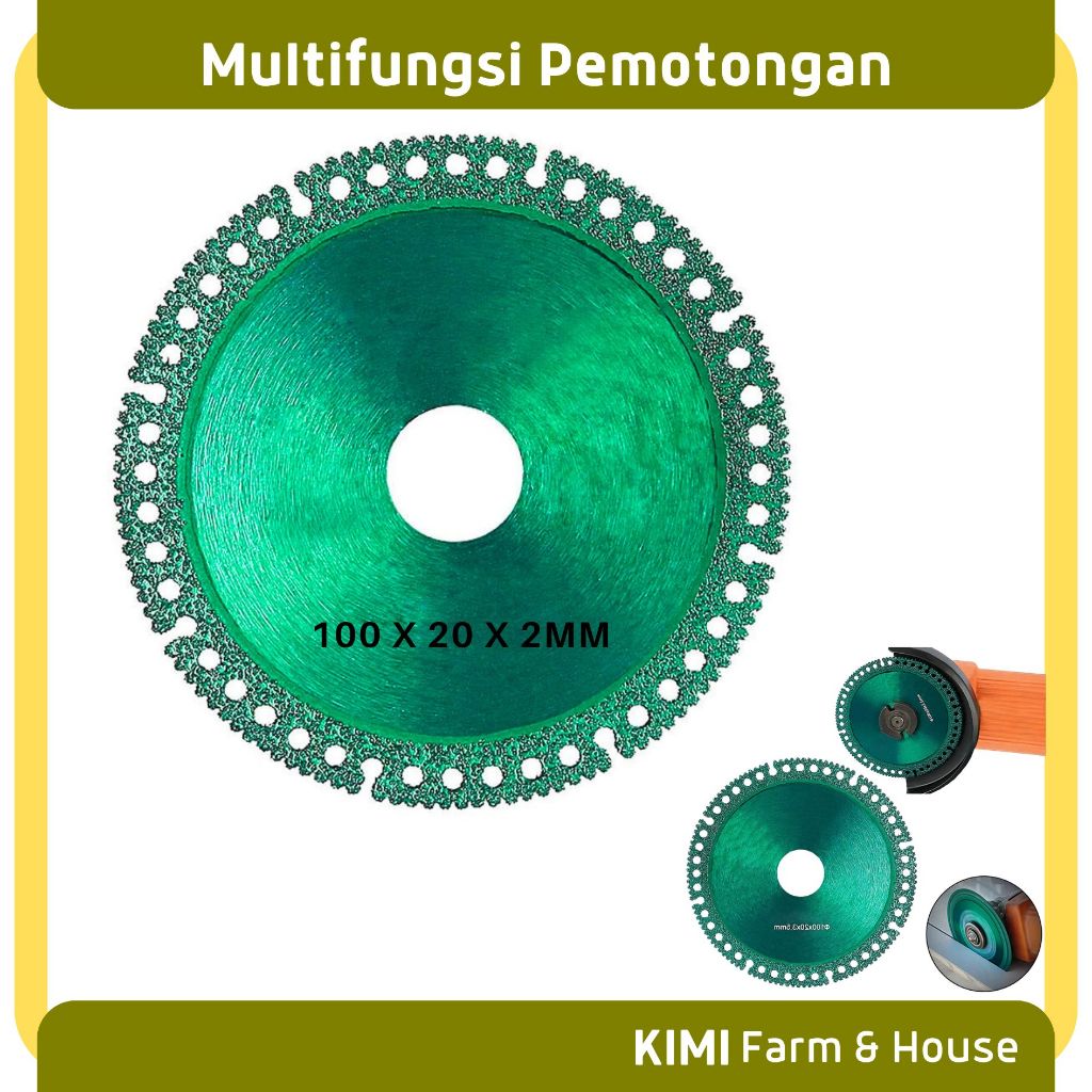 Diamond Cutting Mata Gerinda 4in Alat Pemotong Keramik Mata Gerinda Pemotong Kayu Mata Gerinda Pemot