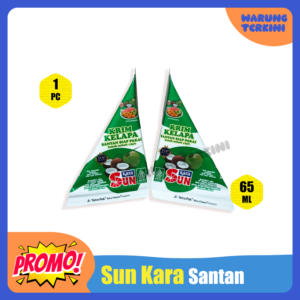 

Santan Krim Kelapa Instan SUN Kara 65ml Satuan 1 pc