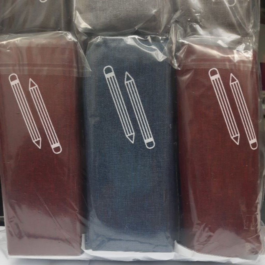 

Tempat pensil/box pensil/kotak pensil resleting ukuran besar bahan tebal