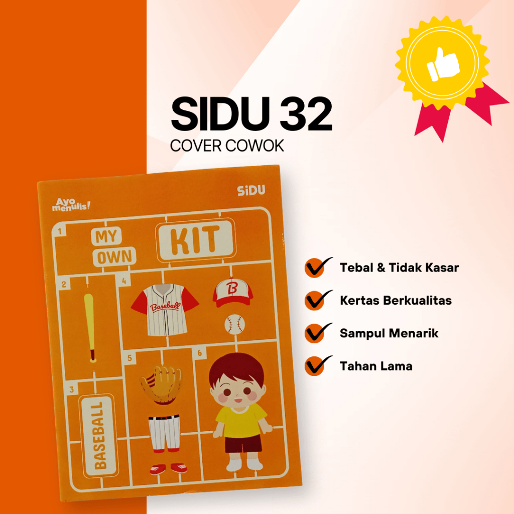 

Buku SIDU 32 Lembar Cover Cowok/Baseball/Pemain Bisbol/Warna Oren/Cerah (Ecer/1 Pcs)