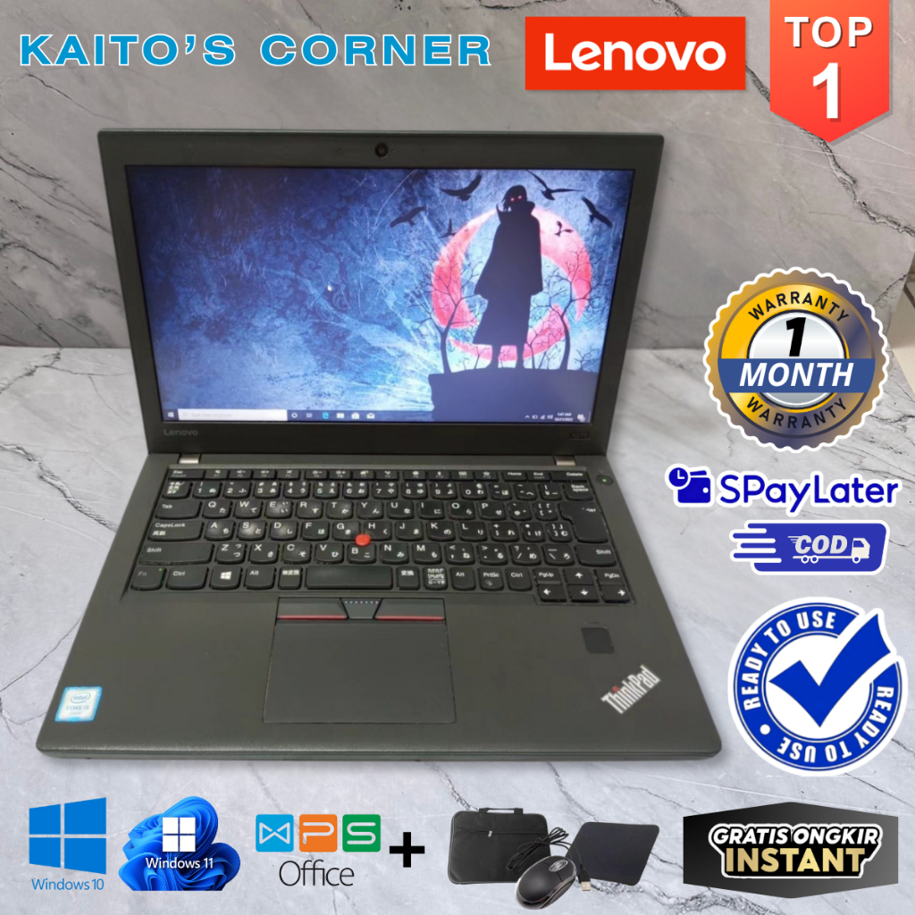 [Bekas] Laptop Lenovo Thinkpad Intel Core i5 - x220 x230 x240 x250 x260 x270 x280 - Layar 12,5" Inch