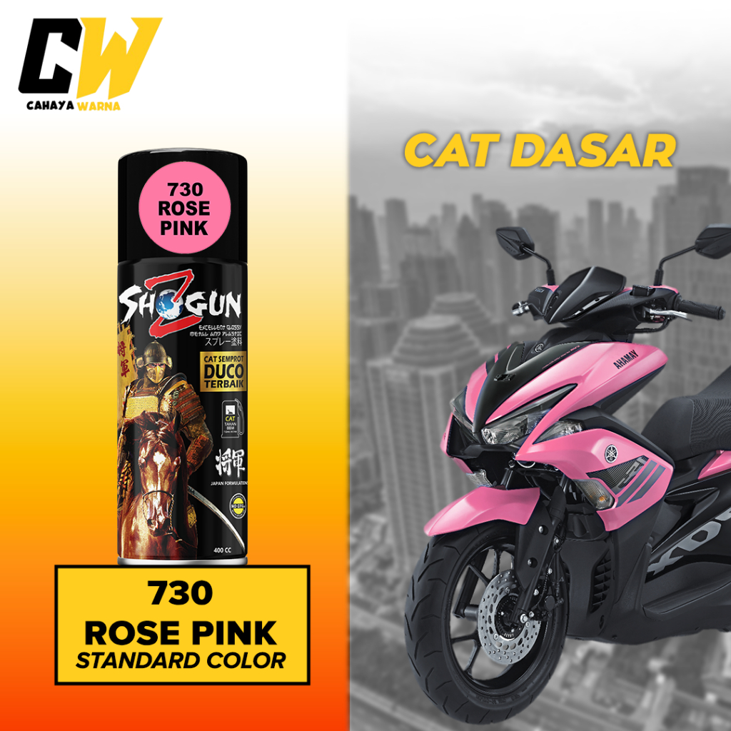 Cat Pilox Shogun Z Paint Merah Muda Rose Pink 730