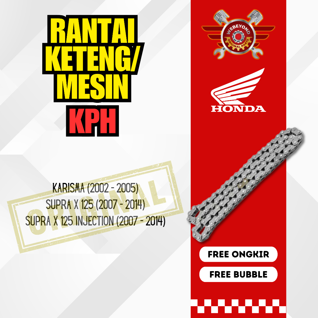 Rantai Keteng Honda KPH Motor Karisma Supra X 125 Injeksi Injection ORI ORIGINAL