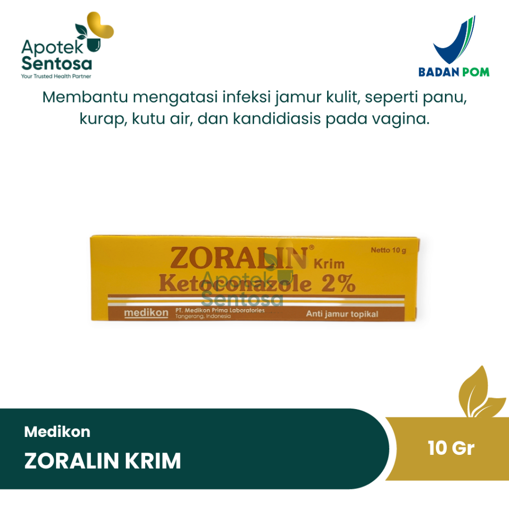 Zoralin Krim Ketoconazole 2% Krim Jamur Kulit