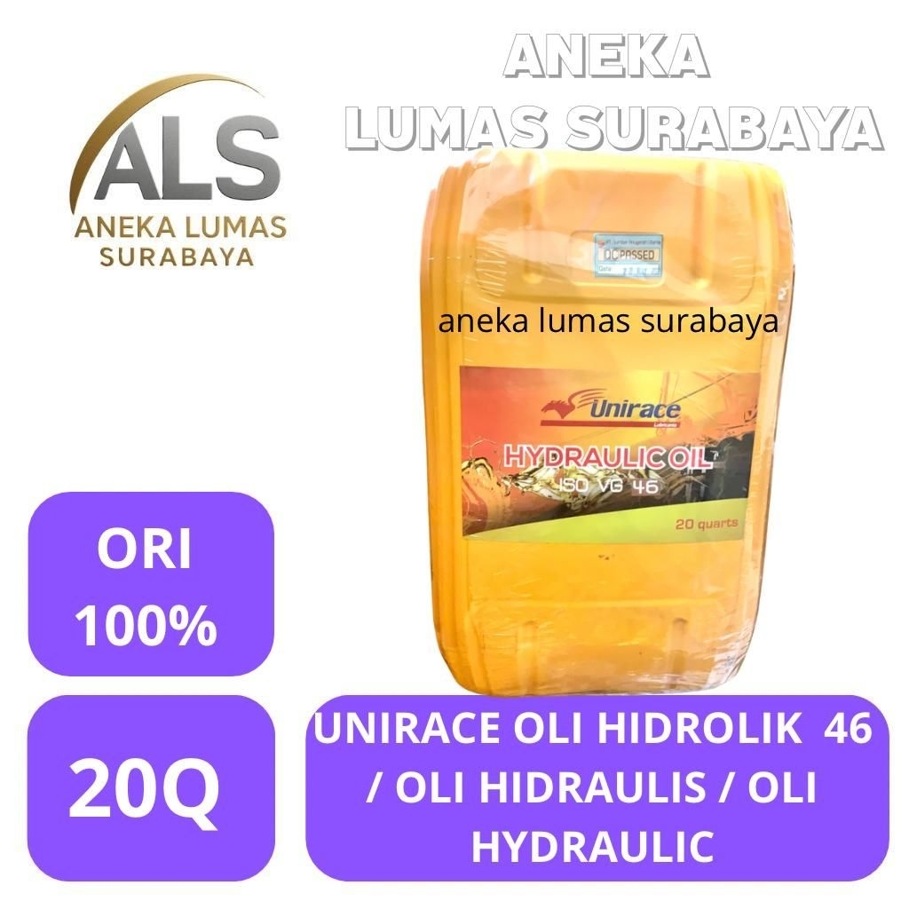 Unirace Hidrolik Sae 46 / Oli hidrolis sae 46 pail original